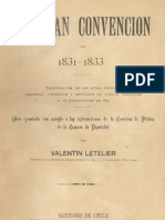 La Gran Convención de 1831-1833. Recopilación de Las Actas, Sesiones, Discursos Etc., Relativos A La Constitución de 1833