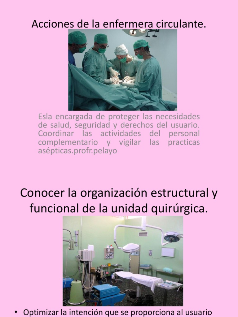 Funciones de la Enfermera Circulante | PDF | Enfermería | Cirugía