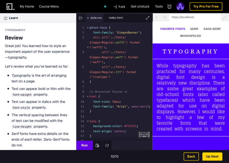Learn CSS Codecademy | PDF | Typefaces | Typography