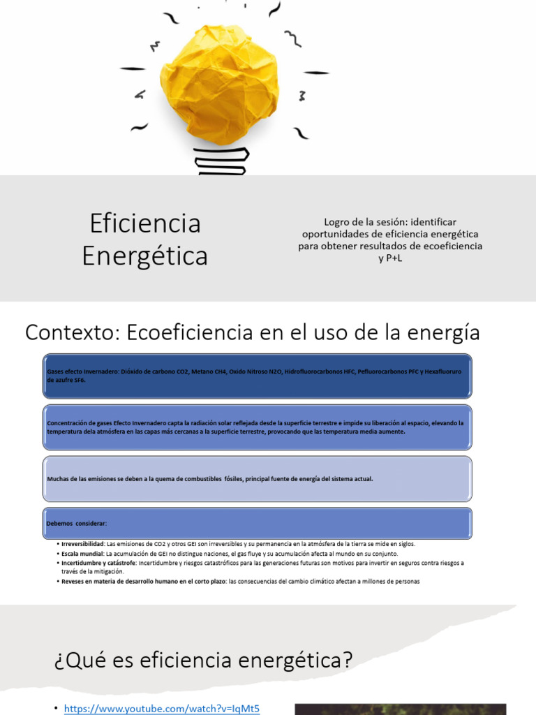Oportunidades en Eficiencia Energética | PDF | Uso eficiente de energía ...