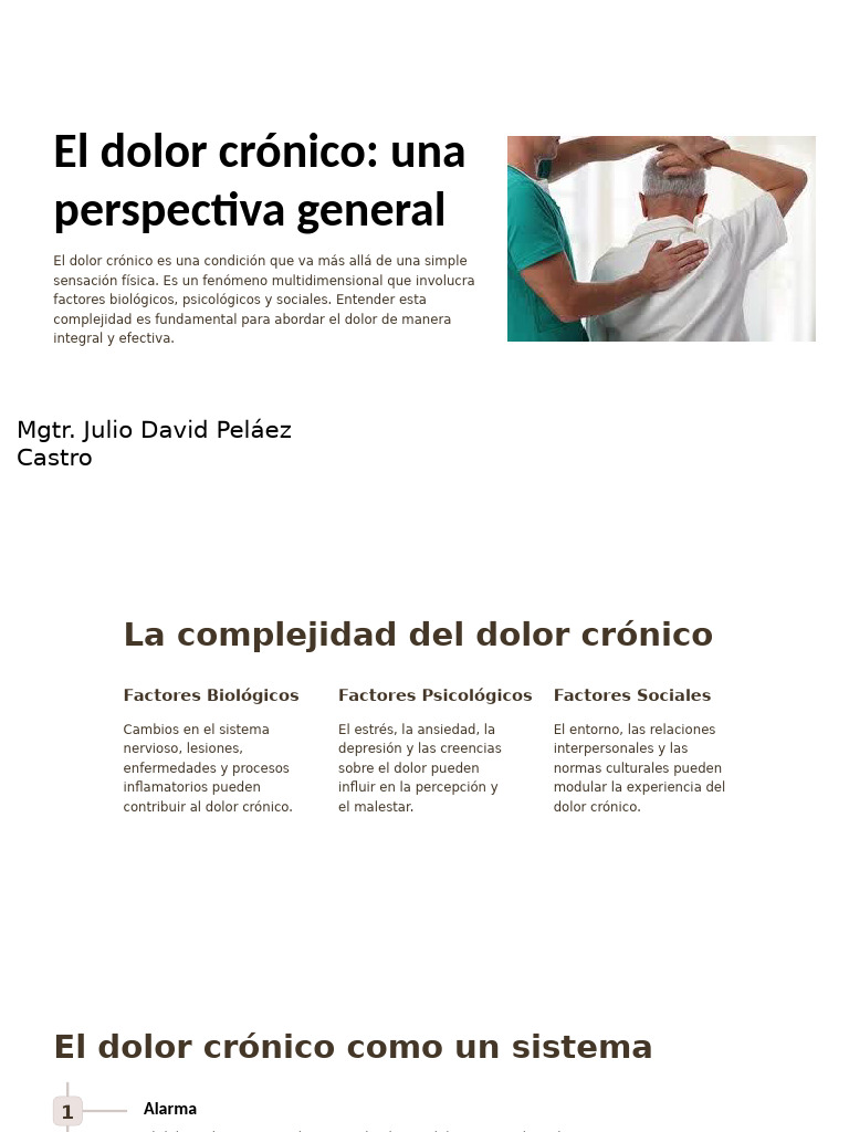 Manejo Integral del Dolor Crónico | PDF | Dolor | Psicoterapia