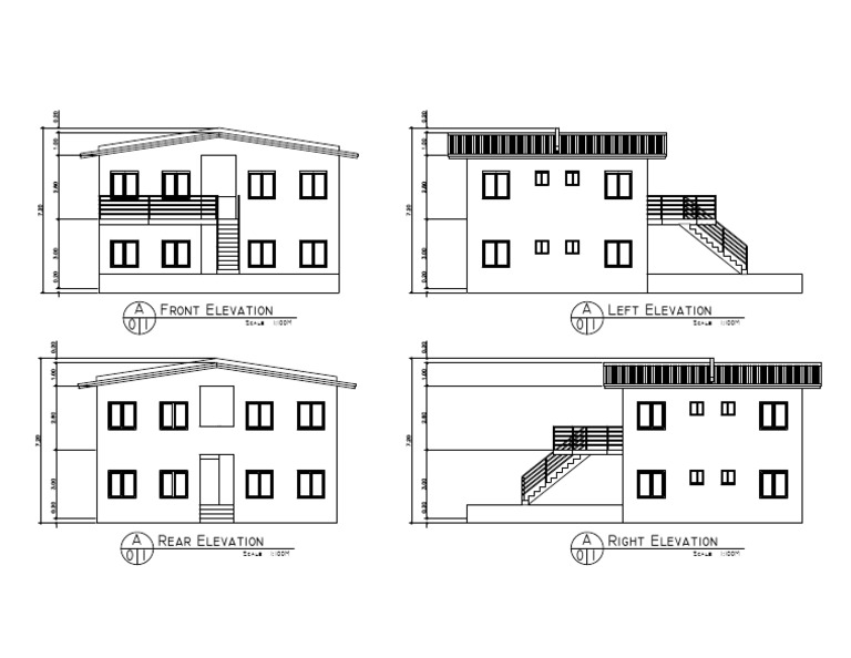 Architectural Elevation Drawings 1:100M | PDF
