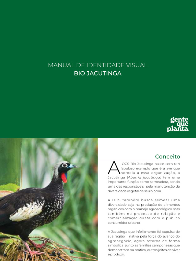 Identidade Visual da Bio Jacutinga | PDF