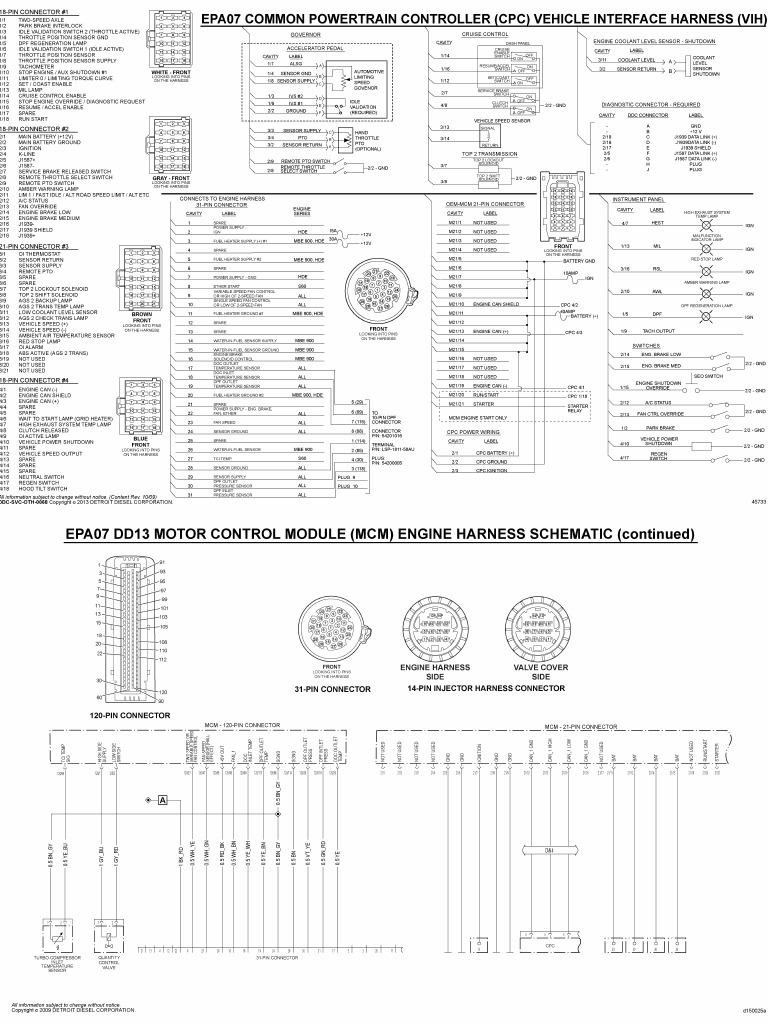 Detroit EPA07 10 DD13 DD15 Wiring | PDF