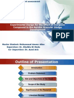 Experimental Design For The Effect of Inorganic Compound in The Aerobic Granular Sludge Development