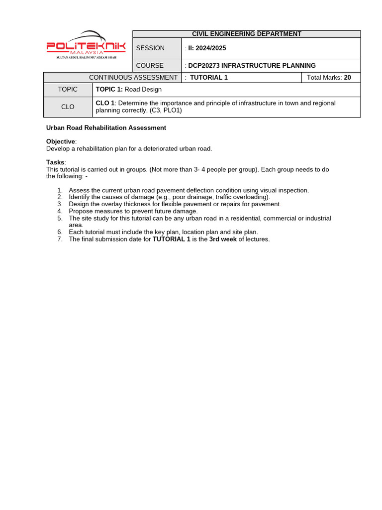 Urban Road Rehabilitation Assessment Guide | PDF | Road | Road Surface