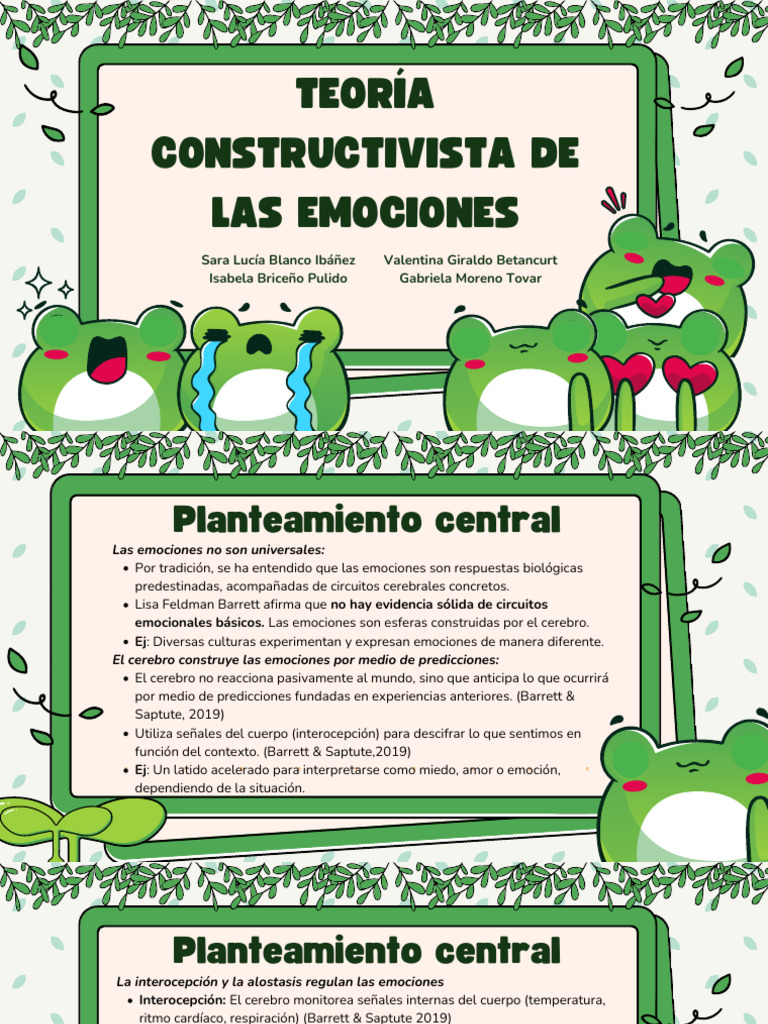 Construcción de Emociones en el Cerebro | PDF | Las emociones | Temor