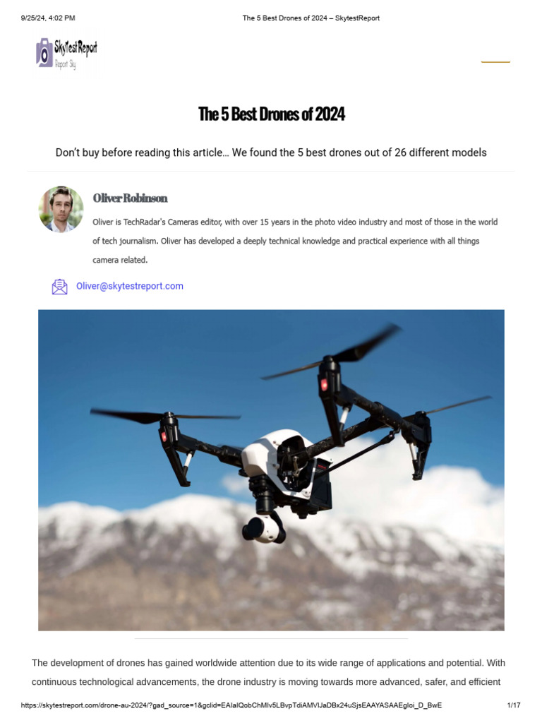 Eonvy Air+: Top Drone of 2024 | PDF | Unmanned Aerial Vehicle | Camera