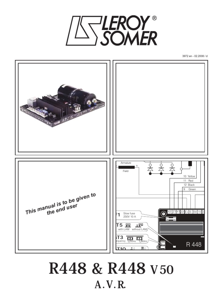 R448 Manual From Mac Far Lane Generators | PDF