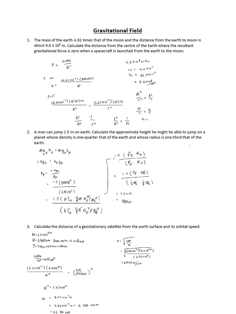 Gravitational Field - Rally Coach | PDF