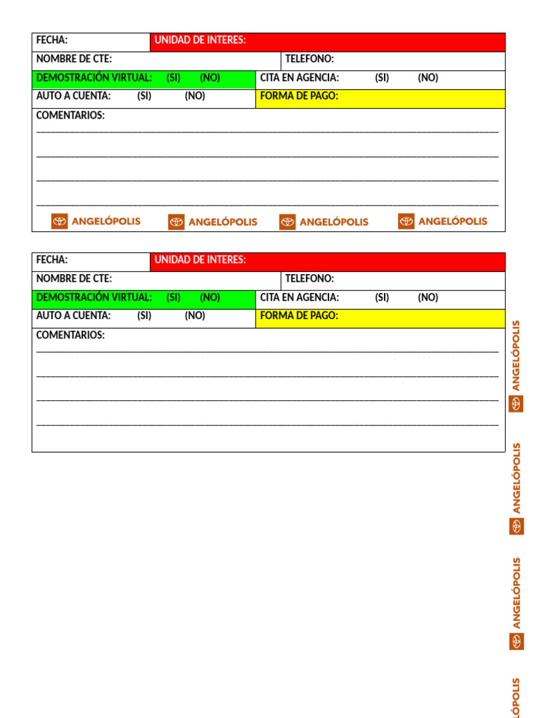 FORMATO PARA SEGUIMIENTOS LIBERTA DIGITAL | PDF