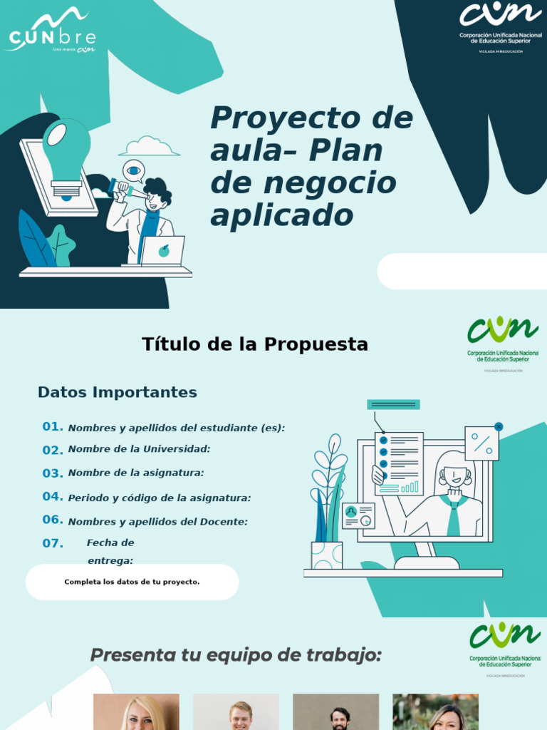 Plan de Negocio para Proyecto de Aula | PDF | Retorno de la inversión ...