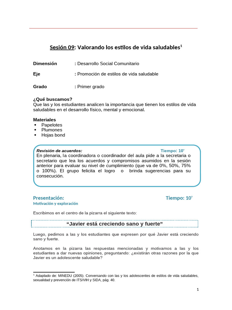 Estilos de Vida Saludables en Adolescentes | PDF | Mente | Las emociones