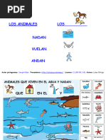Animales que vuelan, nadan y caminan | PDF