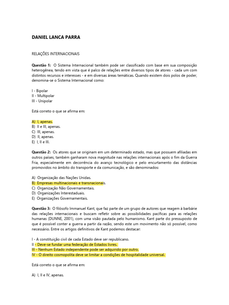 Prova Unip | PDF | Economia | Custo