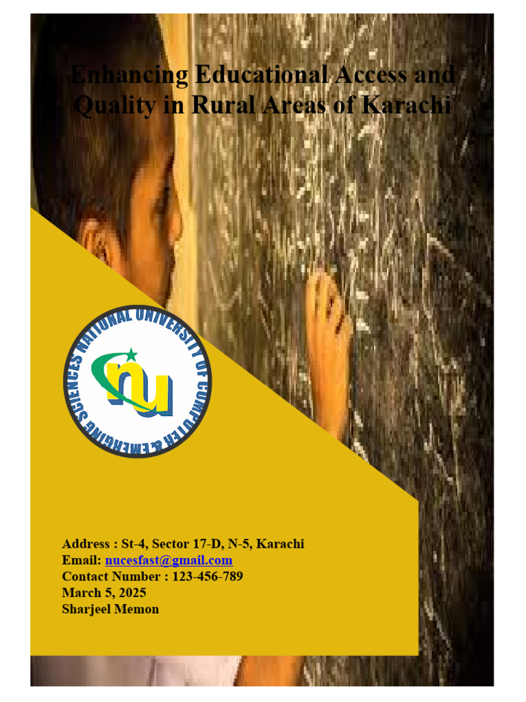 Enhancing Educational Access and Quality in Rural Areas of Karachi ...