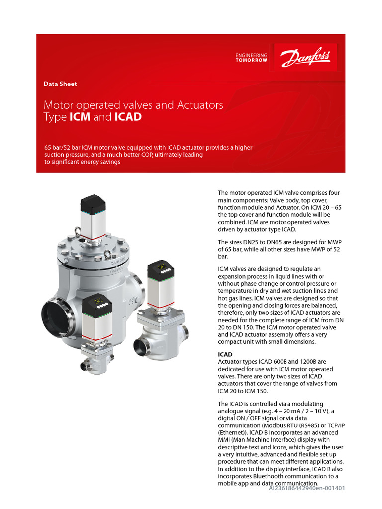 ICM Motor Operated Valves Overview | PDF | Valve | Actuator