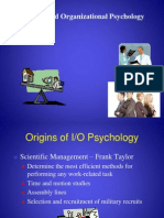 Industrial and Organizational Psychology