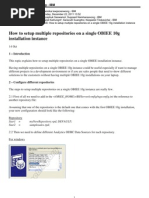How To Setup Multiple Repositories On A Single OBIEE 10g Installation Instance