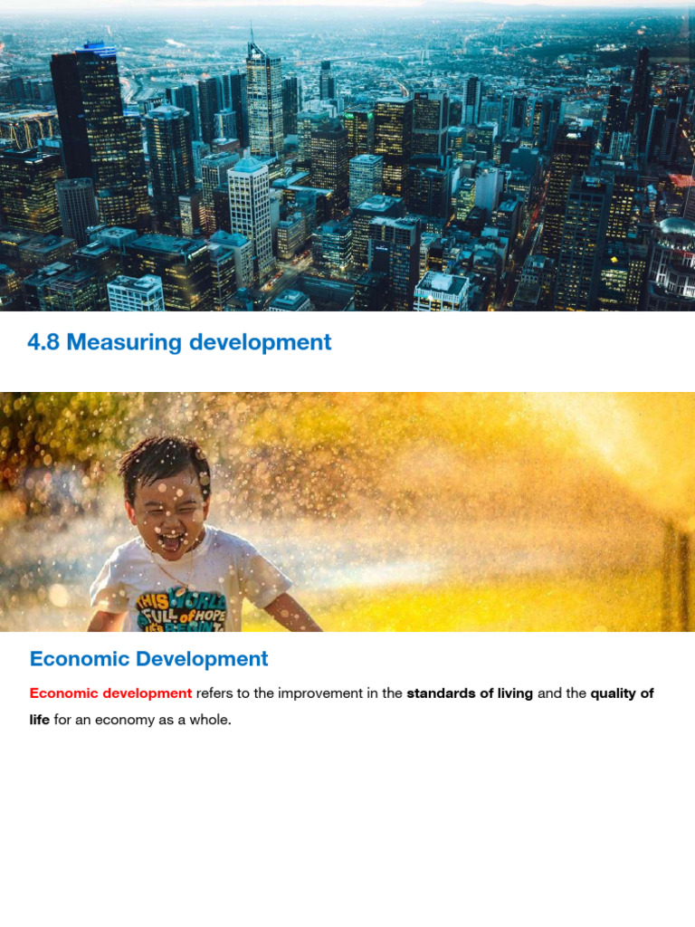 Measuring Economic Development Indicators | PDF | Human Development ...