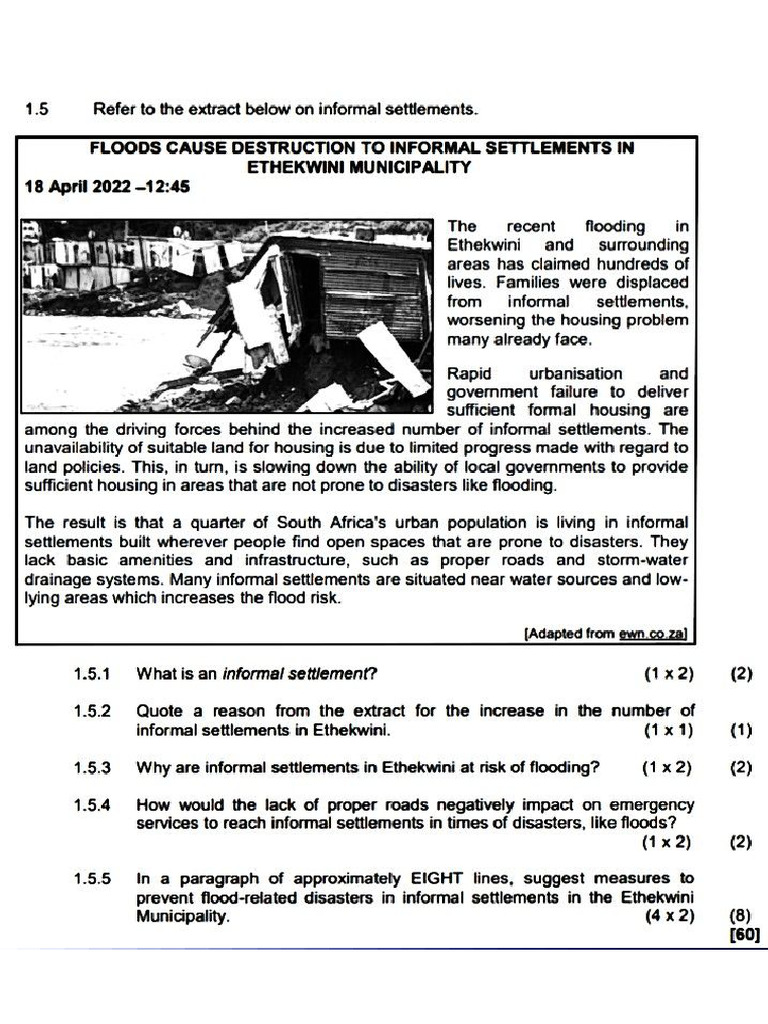 Grade 12 Settlement Questions | PDF