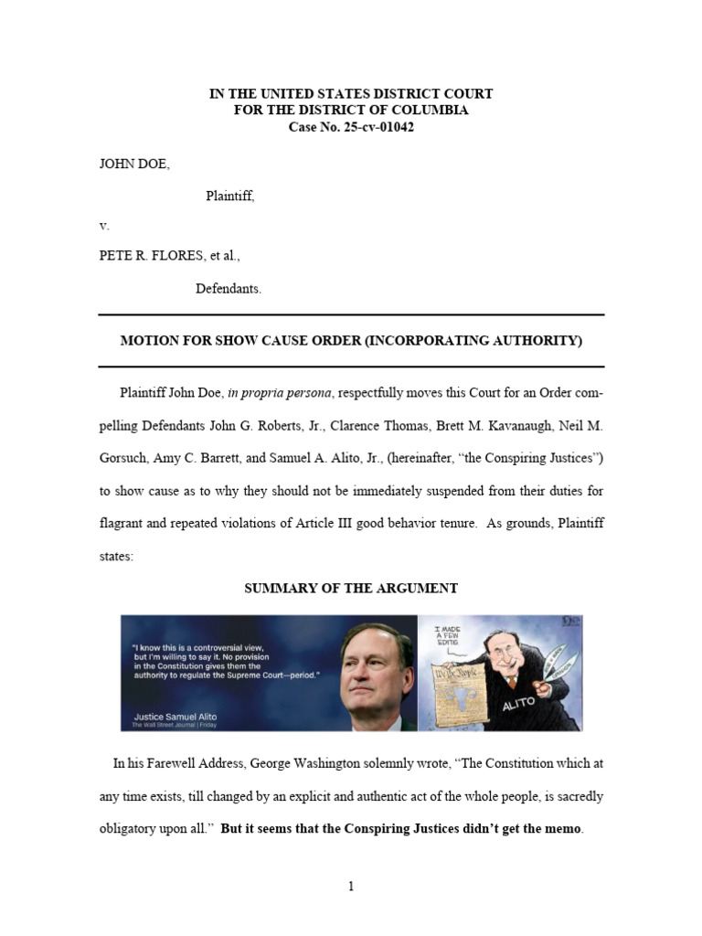 Roberts ArtIII Good Behaviour Violations | PDF | Eleventh Amendment To ...