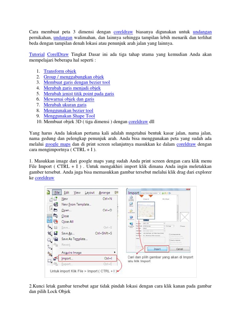 Cara Membuat Denah Lokasi Dg Corel Draw