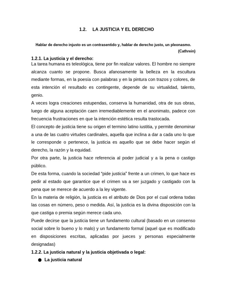 Justicia y Derecho: Conceptos Clave | PDF | Justicia | Crimen y violencia