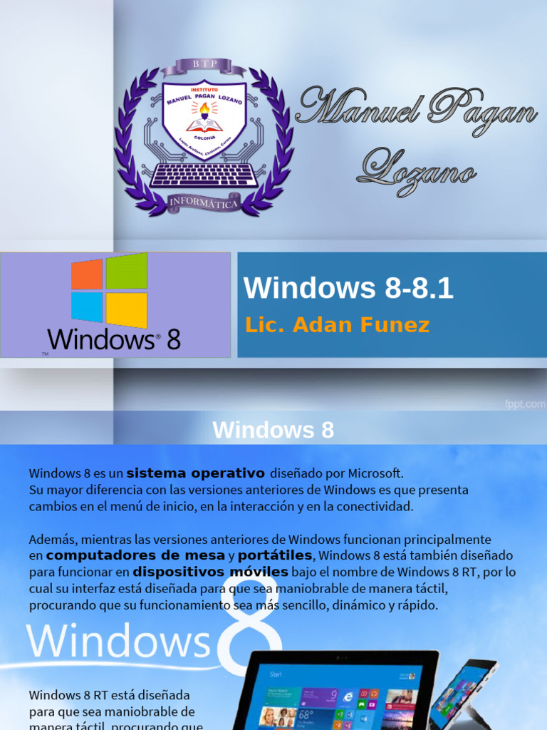 Características de Windows 8 y 8.1 | PDF | Windows 8 | Microsoft Windows