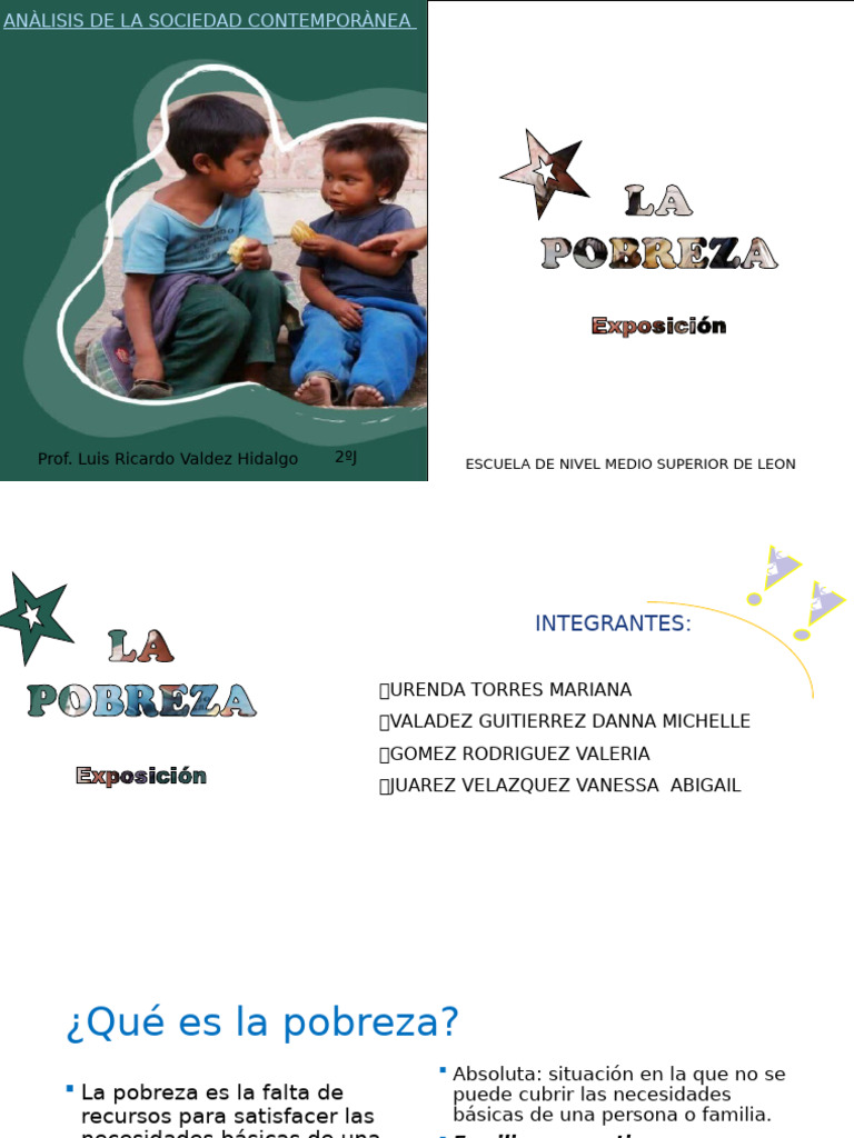 Análisis de la Pobreza en la Sociedad Actual | PDF | Pobreza | Pobreza ...