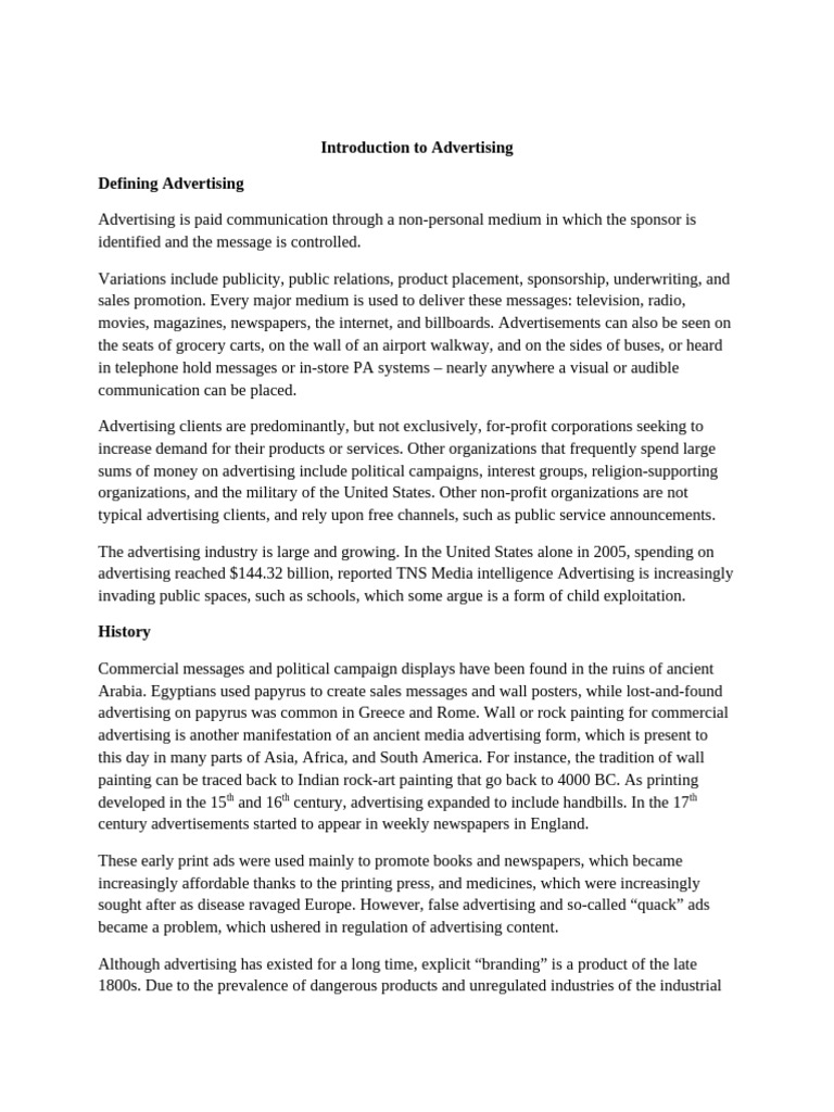 MCM501 | PDF | Advertising | Mass Media