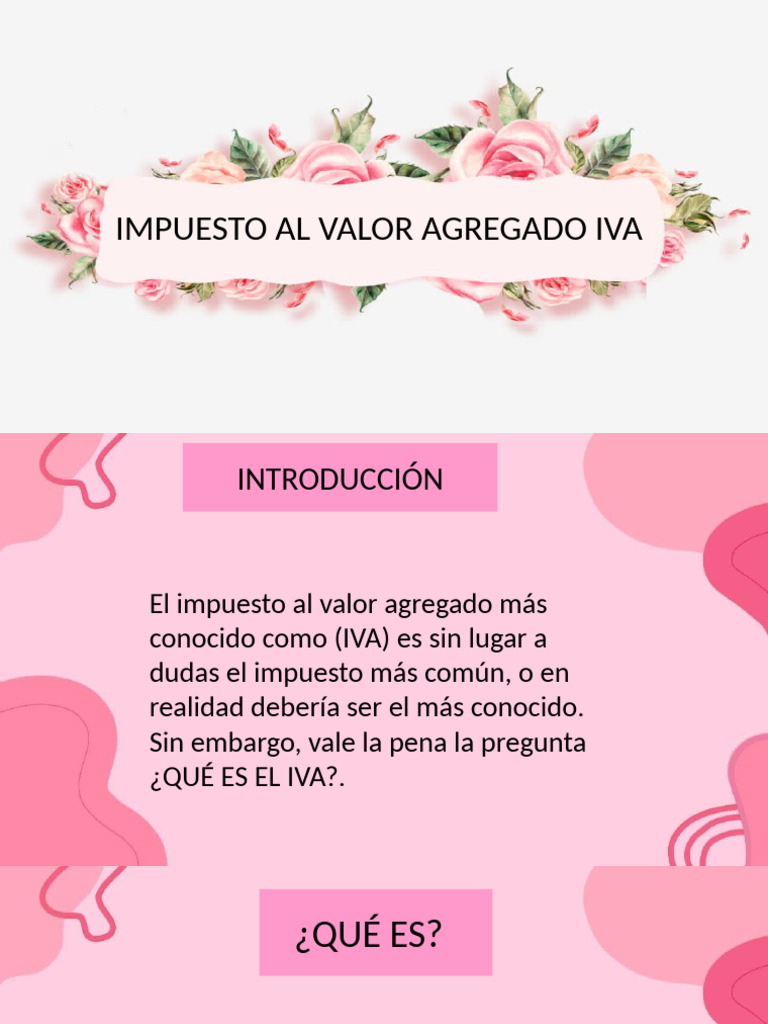 Exposicion Del Iva | PDF | Impuesto al valor agregado | Impuestos