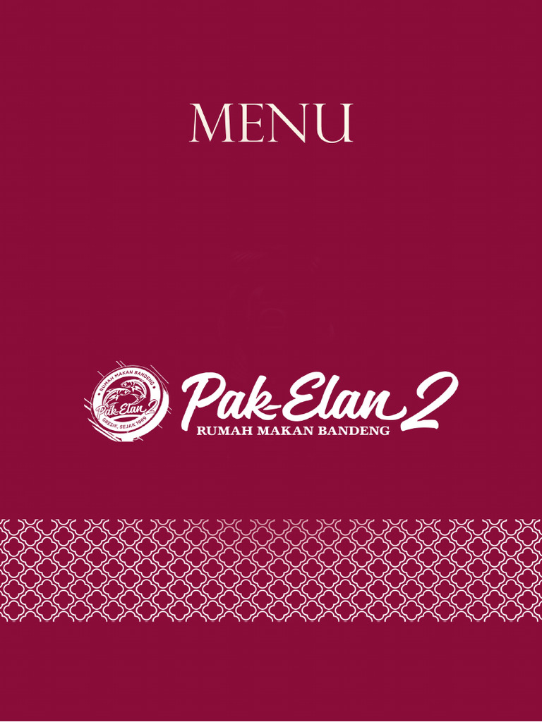 Menu RM Pak Elan | PDF