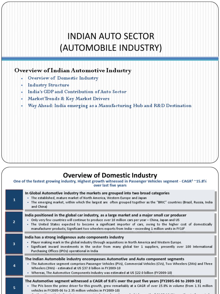 Automotive Industry Overview | PDF | Car | Automotive Industry