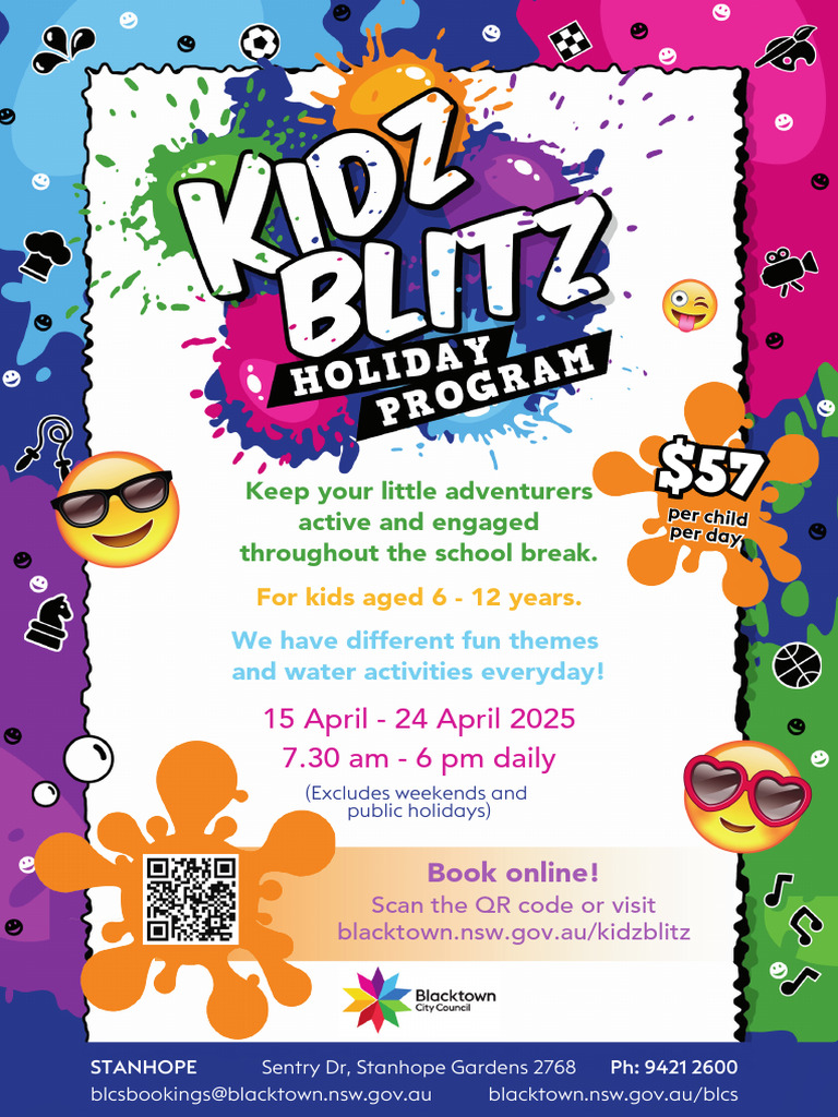 Kidz Blitz Holiday Program 2025 | PDF