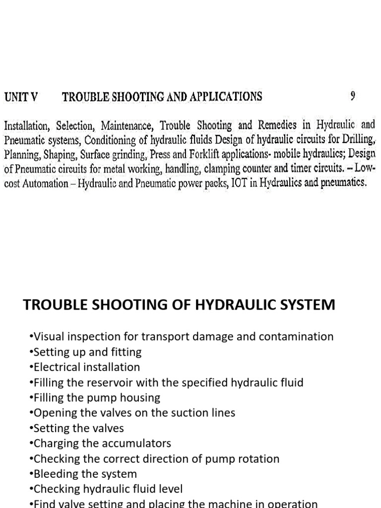 Applications of Hydraulic Systems in Automation | PDF | Pump | Pneumatics
