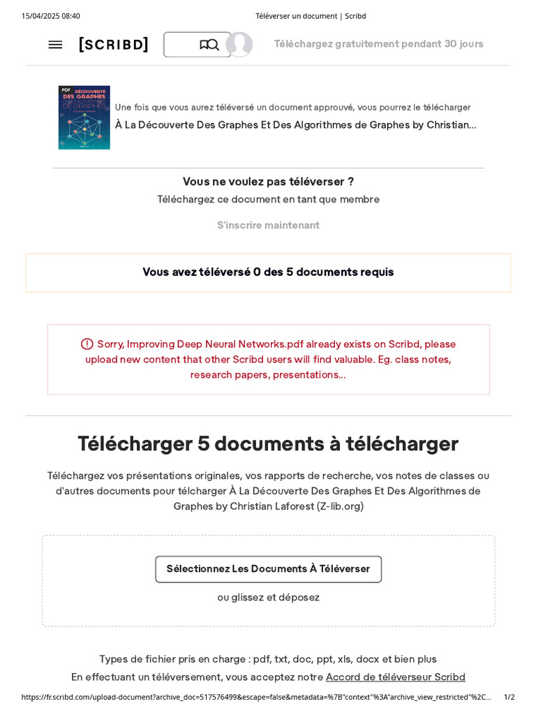 Guide du Téléversement de Documents | PDF | Technologie numérique ...