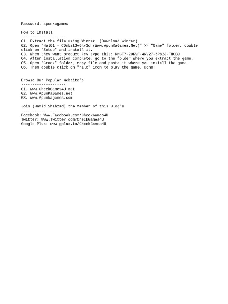 Read Me First - Instructions | PDF
