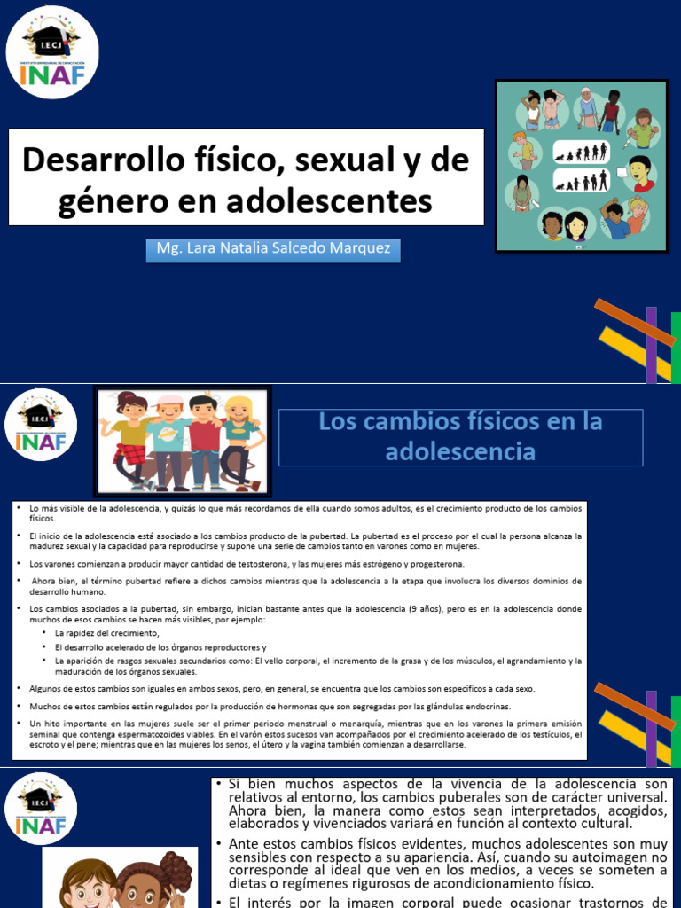 Cambios físicos y sexuales en adolescentes | PDF | Género | Estudios de ...
