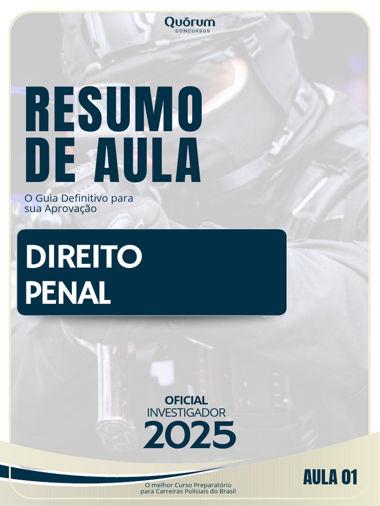 Introdução ao Direito Penal para Concursos | PDF | Crimes | Crime e ...