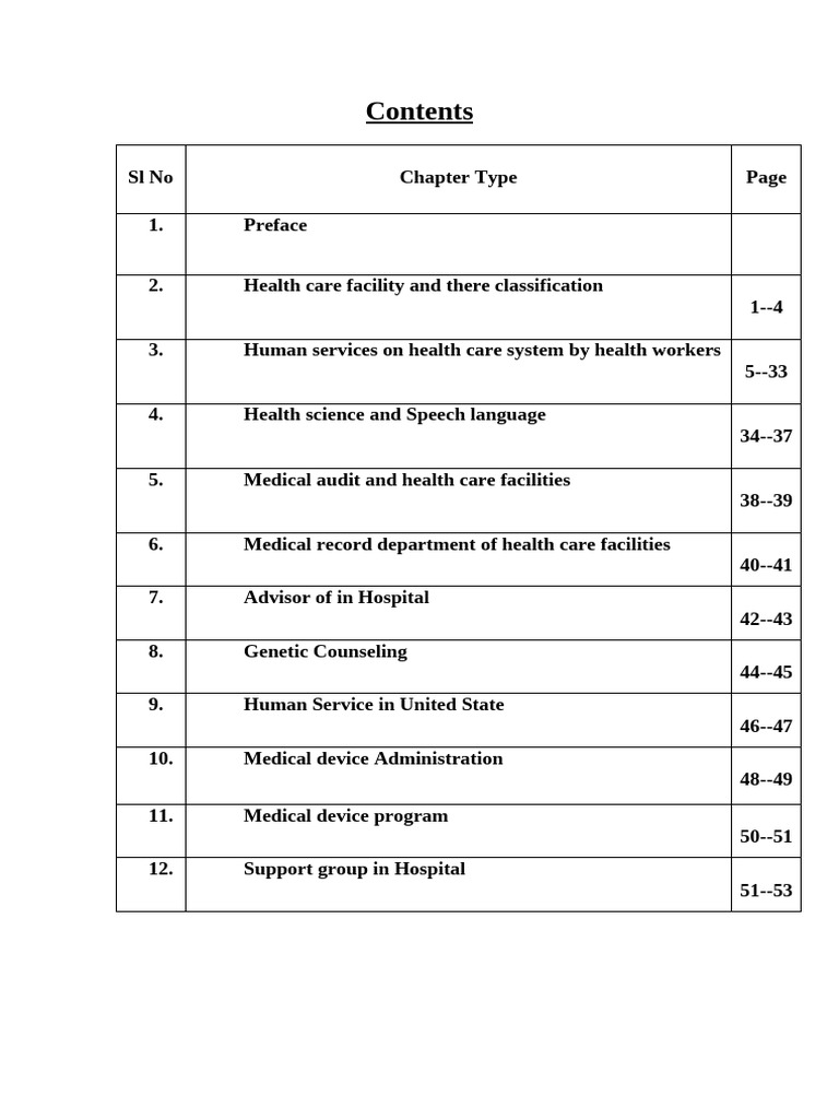 Comprehensive Guide to Health Care Services | PDF