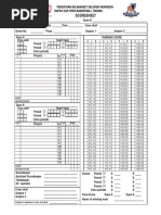 Kabaddi Score Sheet | PDF | Referee | Sports
