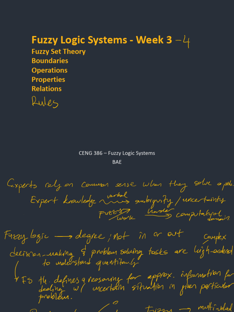 Fuzzy Logic Systems Overview | PDF | Fuzzy Logic | Function (Mathematics)