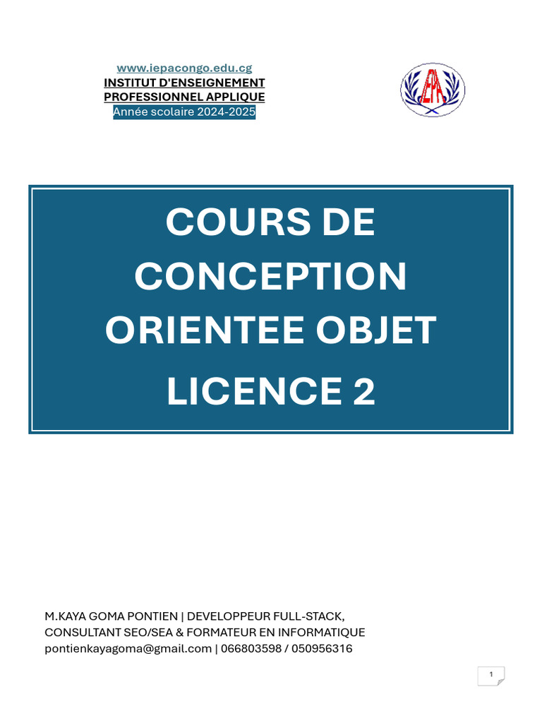 Diagrammes de Classes UML en Conception | PDF | Classe (informatique ...