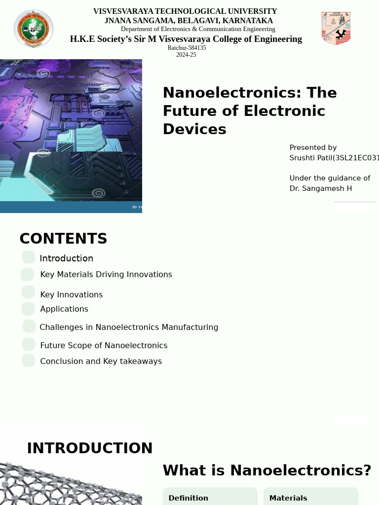 Nanoelectronics The Future of Electronic Devices | PDF | Nanotechnology ...