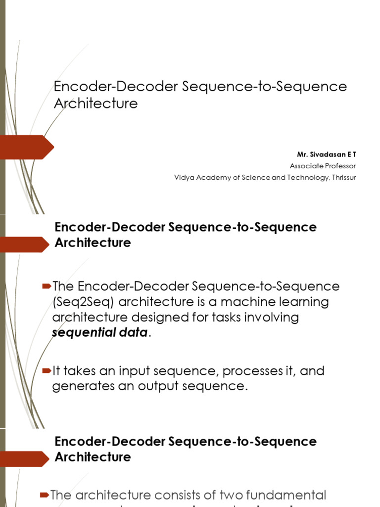 2. Encoder-Decoder Sequence to Sequence Architechure | PDF | Artificial ...