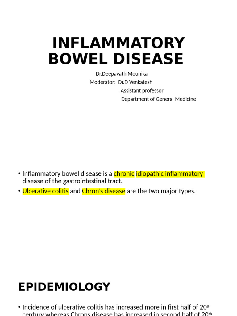 Understanding Inflammatory Bowel Disease | PDF | Ulcerative Colitis ...