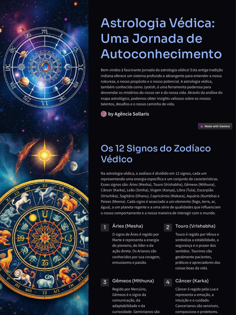Astrologia Védica e Autoconhecimento | PDF | Zodíaco | Signo do zodíaco