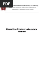 Operating System Lab - Manual