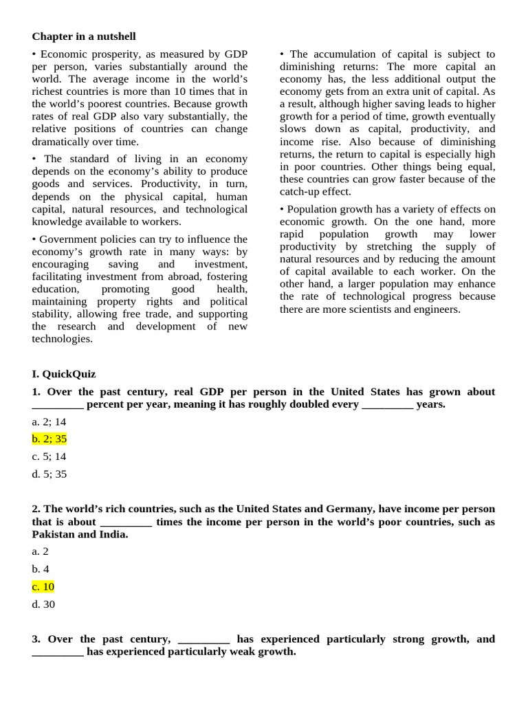 Factors Influencing Economic Growth | PDF | Economic Growth | Gross ...